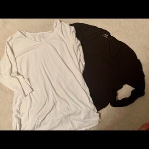 Set of 2 Long Sleeve Maternity Shirts